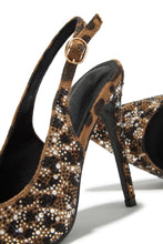 Load image into Gallery viewer, Leopard Print Embellished Pump Heels

