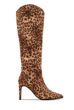 Load image into Gallery viewer, Portia Knee High Heel Boots - Brown
