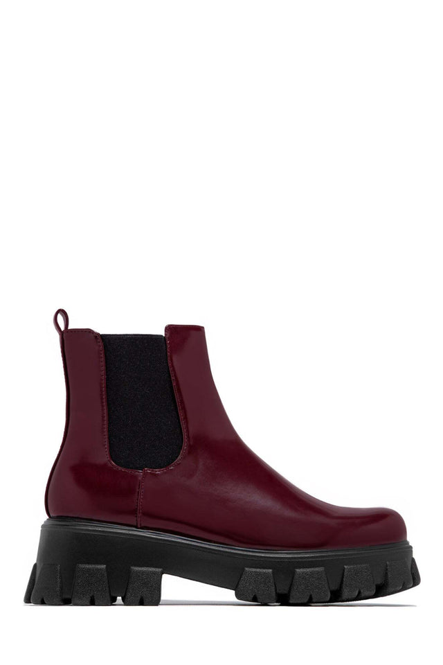 Load image into Gallery viewer, Zuzanna Combat Boots - Burgundy
