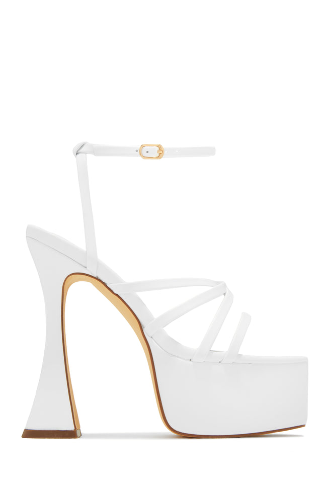 Load image into Gallery viewer, White Platform High Heel 
