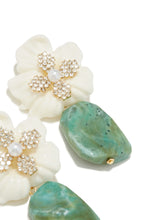 Load image into Gallery viewer, Isenia Flower Statement Earring - Mint
