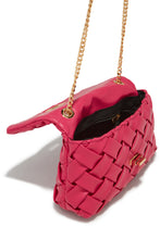 Load image into Gallery viewer, Naydine Woven Crossbody Handbag - Pink
