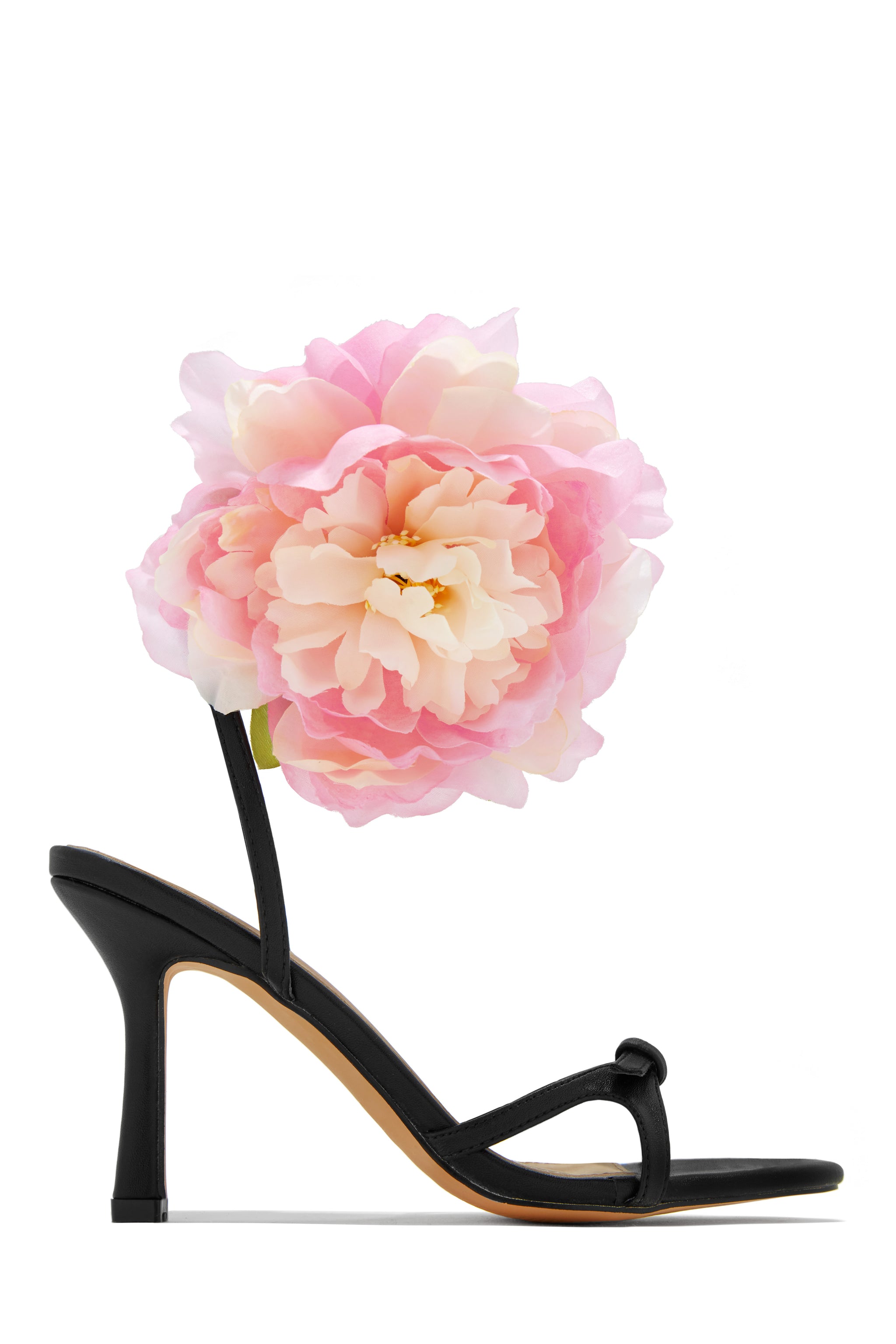 Miss Lola Fiore Pink Flower Accent Heels MISS LOLA