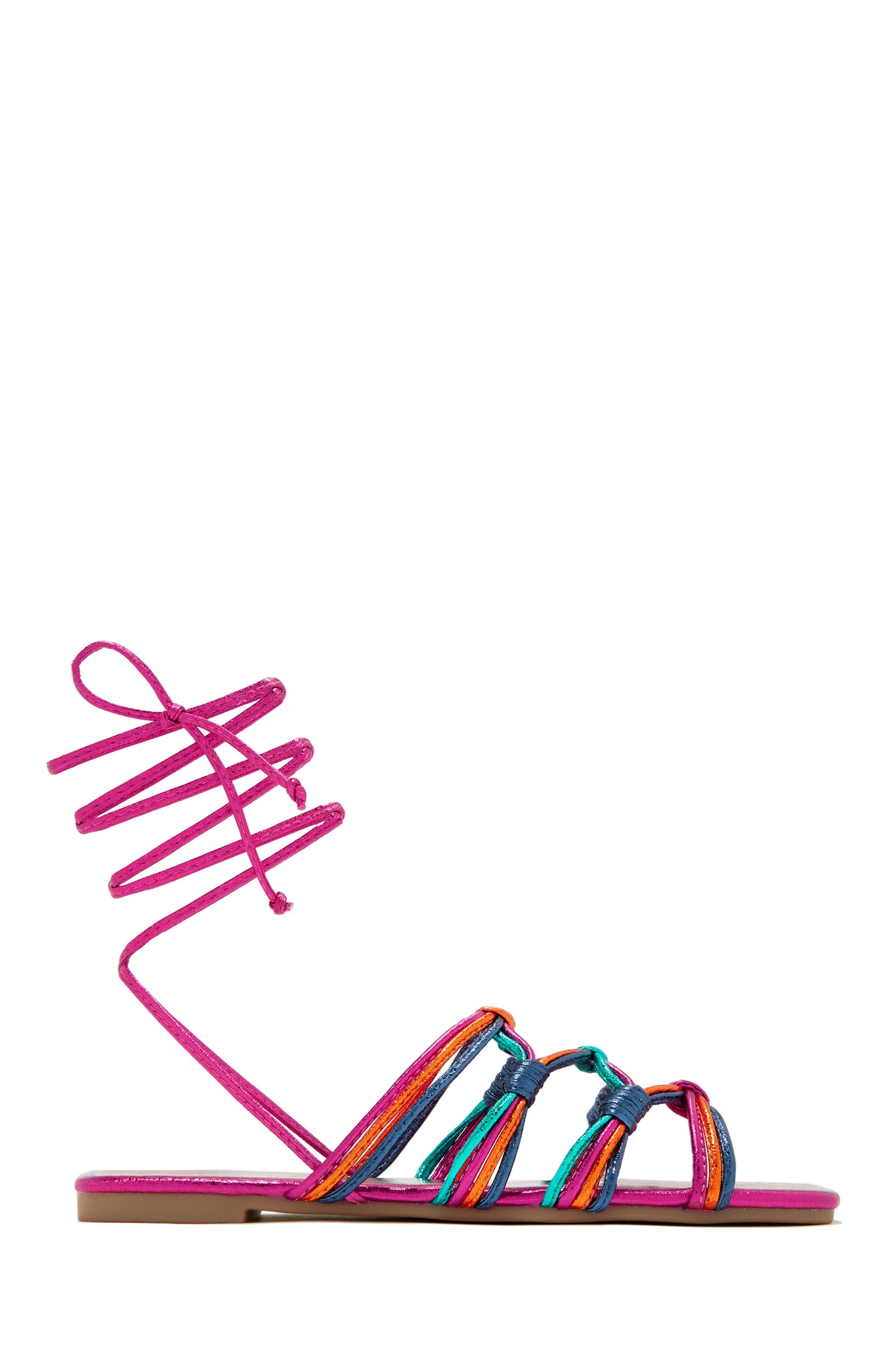 Miss Lola | Eternal Nights Multi Lace Up Sandals – MISS LOLA