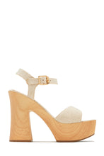 Load image into Gallery viewer, Makana Platform Block Heels - Clear
