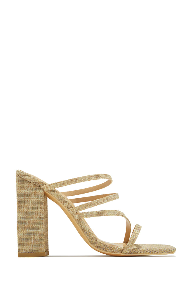 Load image into Gallery viewer, Jaziel Block Heel Mules - Natural
