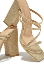 Load image into Gallery viewer, Jaziel Block Heel Mules - Natural
