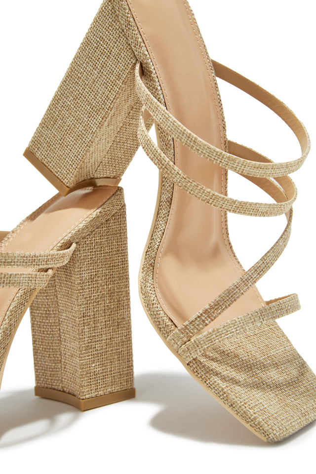 Load image into Gallery viewer, Jaziel Block Heel Mules - Natural
