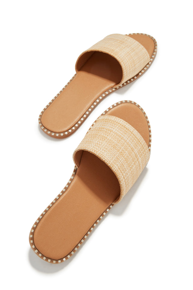 Load image into Gallery viewer, Natural Slip On Summer Sandals
