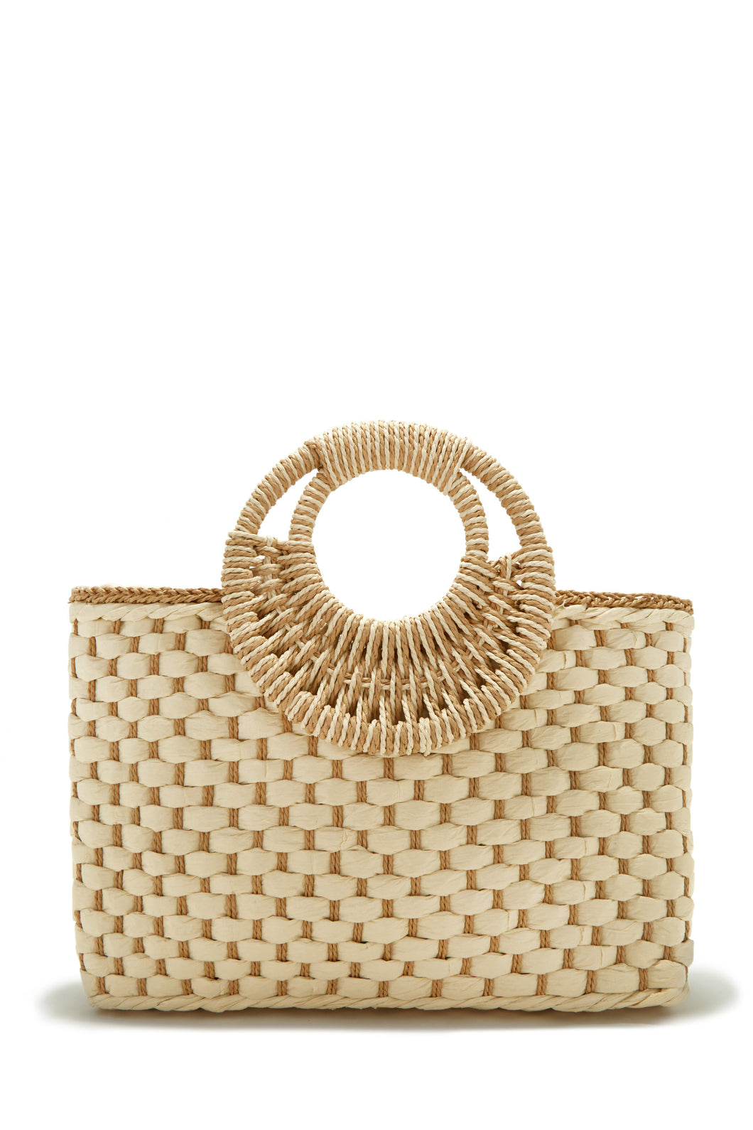 Trips To Cabo Top Handle Straw Bag - Natural