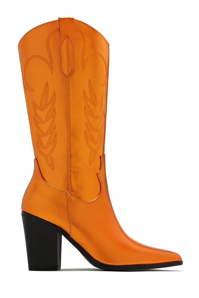 Blue and orange outlet cowboy boots