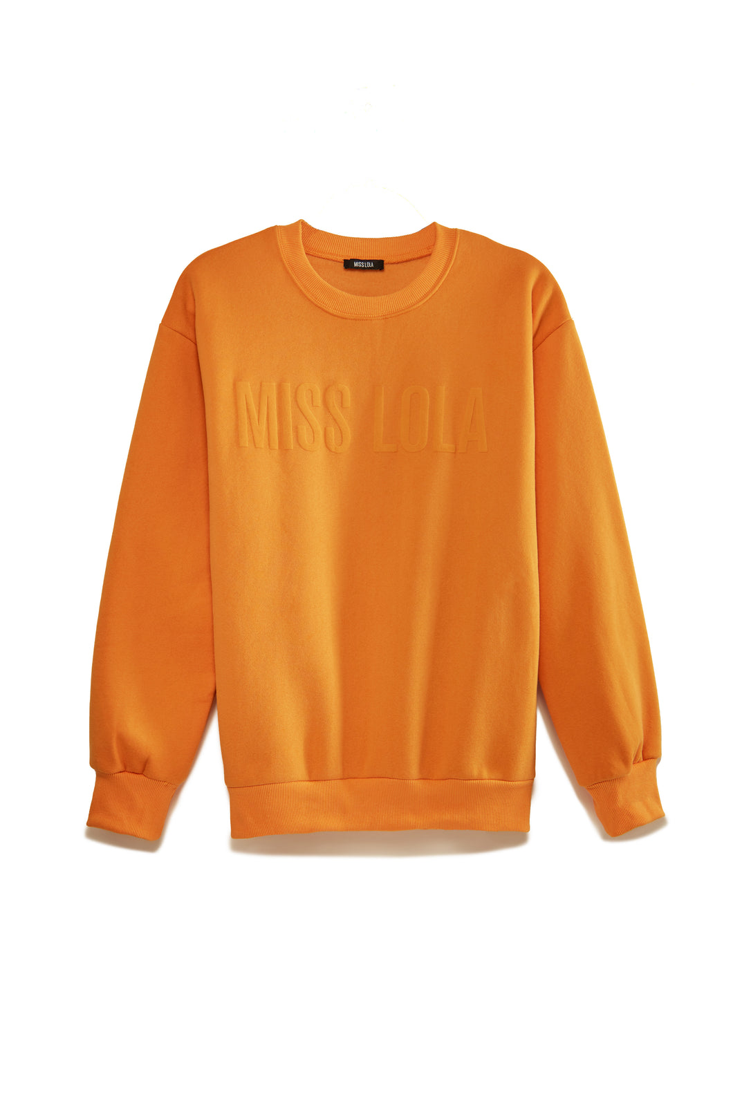 Miss Lola Exclusive Crewneck Sweater - Orange