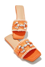 Load image into Gallery viewer, Cabo Vacay Embellished Slip On Sandals - Orange
