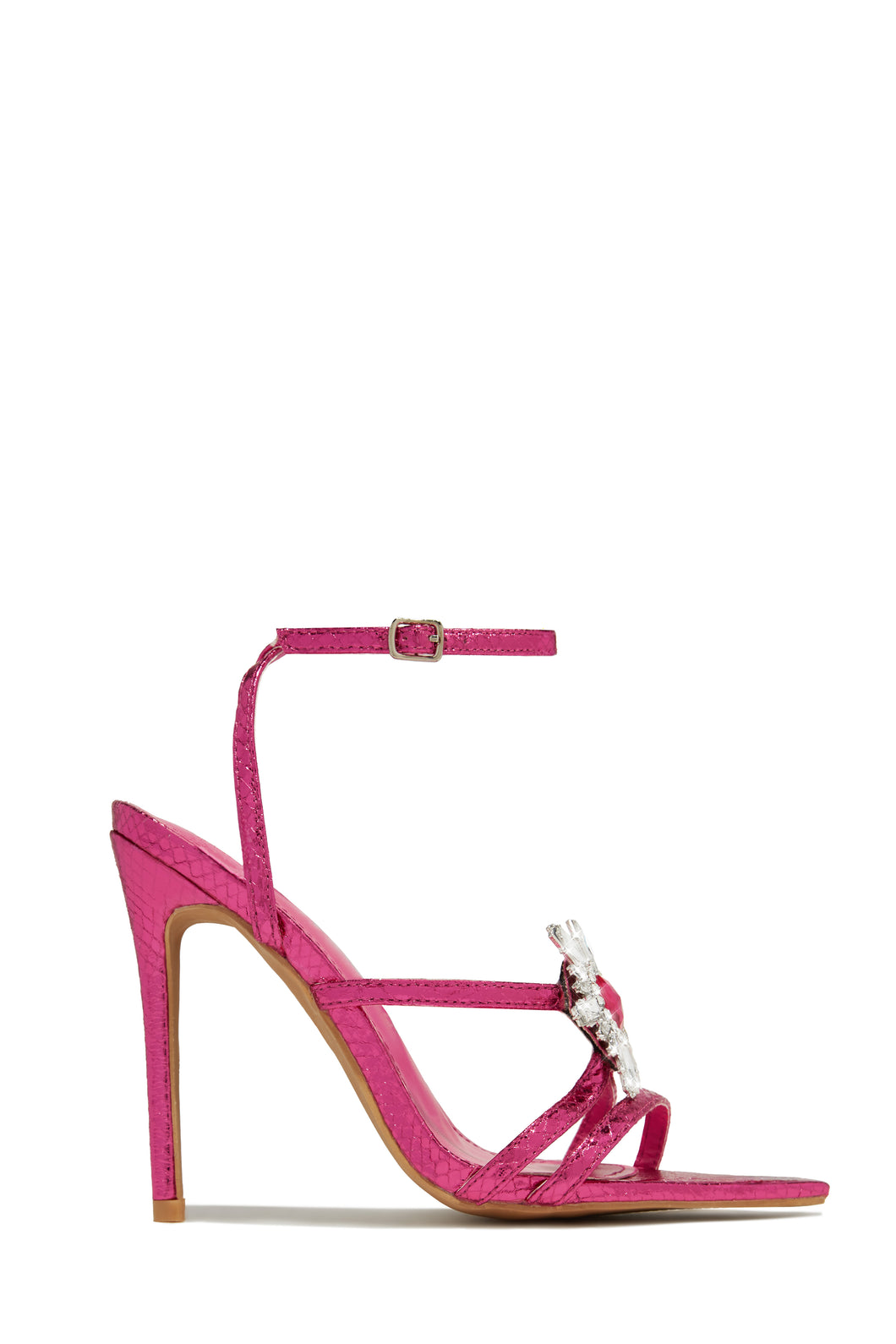 Pink Single Sole Embellished Heels