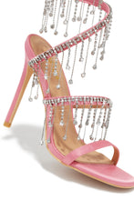 Load image into Gallery viewer, Mariah Embellished Around The Ankle Coil Heels - Pink
