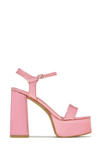 Load image into Gallery viewer, Haley Platform Block Heels - Pink
