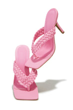 Load image into Gallery viewer, Sierra Thong Strap Mule Heels - Pink
