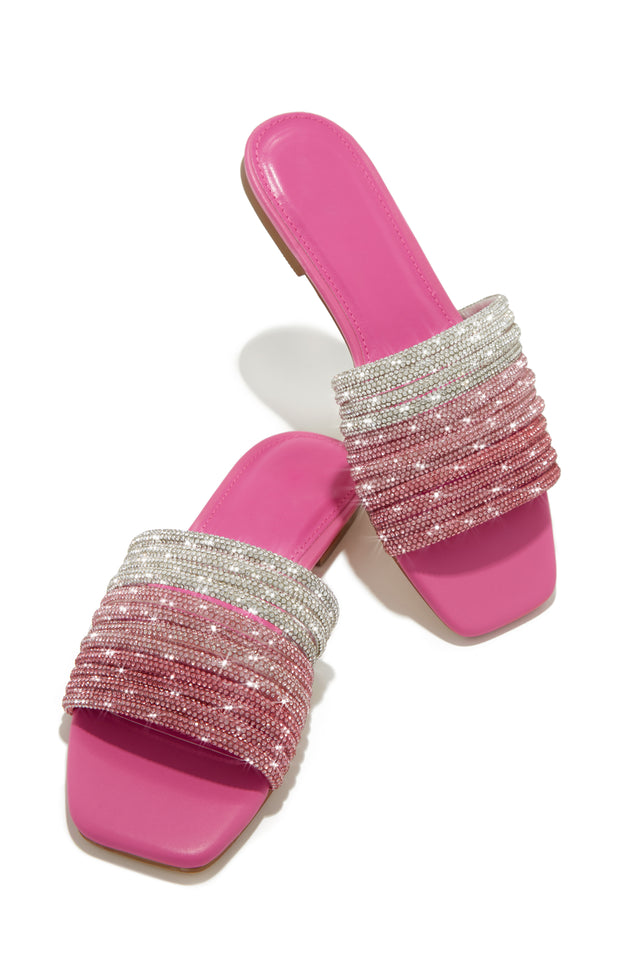 Load image into Gallery viewer, Barbie Pink Embellished Sandals
