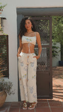 Load and play video in Gallery viewer, Juliana Two Piece Pant Set - Cream Multi
