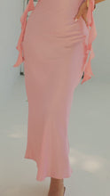 Load and play video in Gallery viewer, Milania Satin Maxi Dress - Pink
