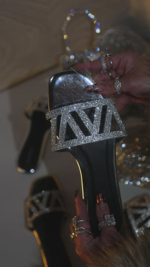 Silver embellished sandal video