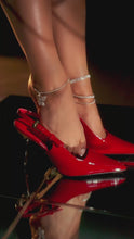 Load and play video in Gallery viewer, Charlotte Slingback Pumps - Red
