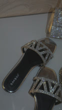 Load and play video in Gallery viewer, Gold embellished sandal video
