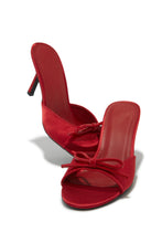 Load image into Gallery viewer, Camila Mid Heel Mules - Cherry
