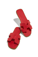 Load image into Gallery viewer, Bianka Slip On Sandals - Red
