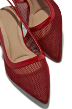 Load image into Gallery viewer, Chloey Slingback Mid Heel Pumps - Wine
