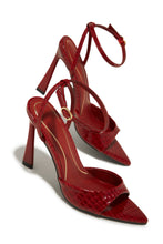 Load image into Gallery viewer, Azani Mary Jane Strap Heels - Cherry
