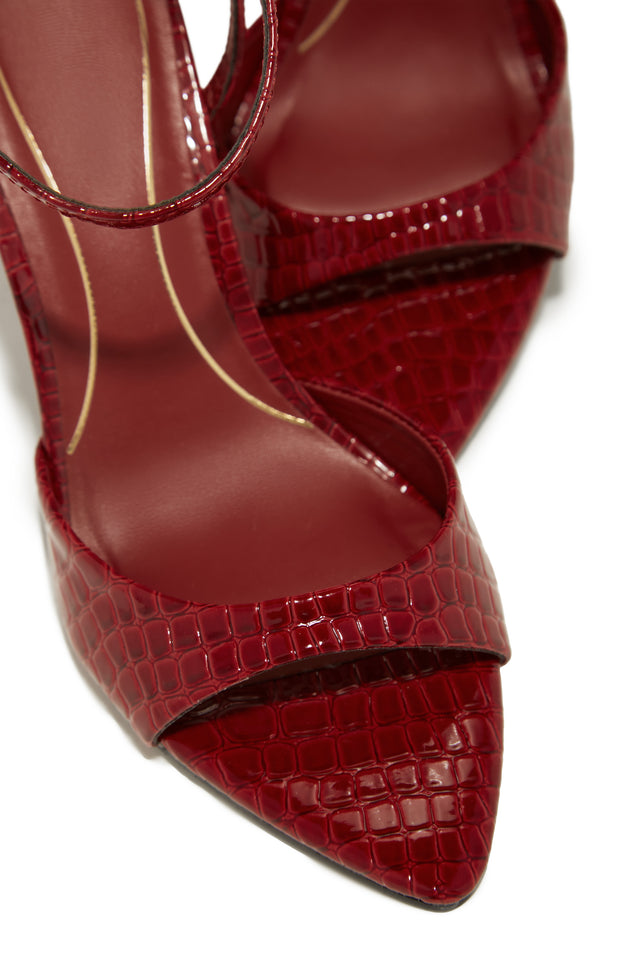 Load image into Gallery viewer, Azani Mary Jane Strap Heels - Cherry
