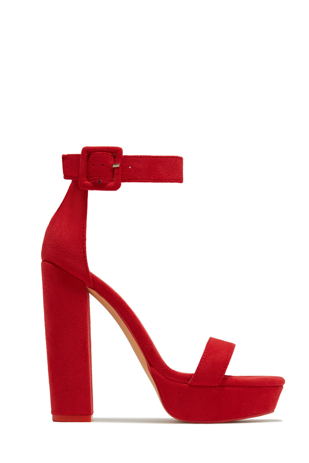 New Limits Platform Block Heels - Red