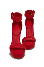 Load image into Gallery viewer, New Limits Platform Block Heels - Red
