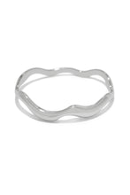 Load image into Gallery viewer, Curved Metal Silver Bangle
