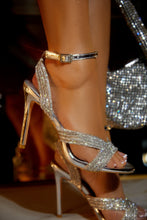 Load image into Gallery viewer, Silver-Tone Single Sole Embellished Heels
