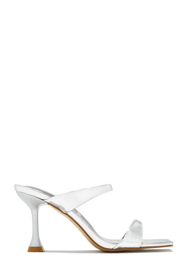 Load image into Gallery viewer, Silver Metallic Heels
