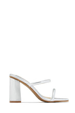 Load image into Gallery viewer, Jenna Block Heel Mules - White
