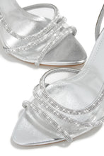 Load image into Gallery viewer, Mallory Embellished High Heels - Silver
