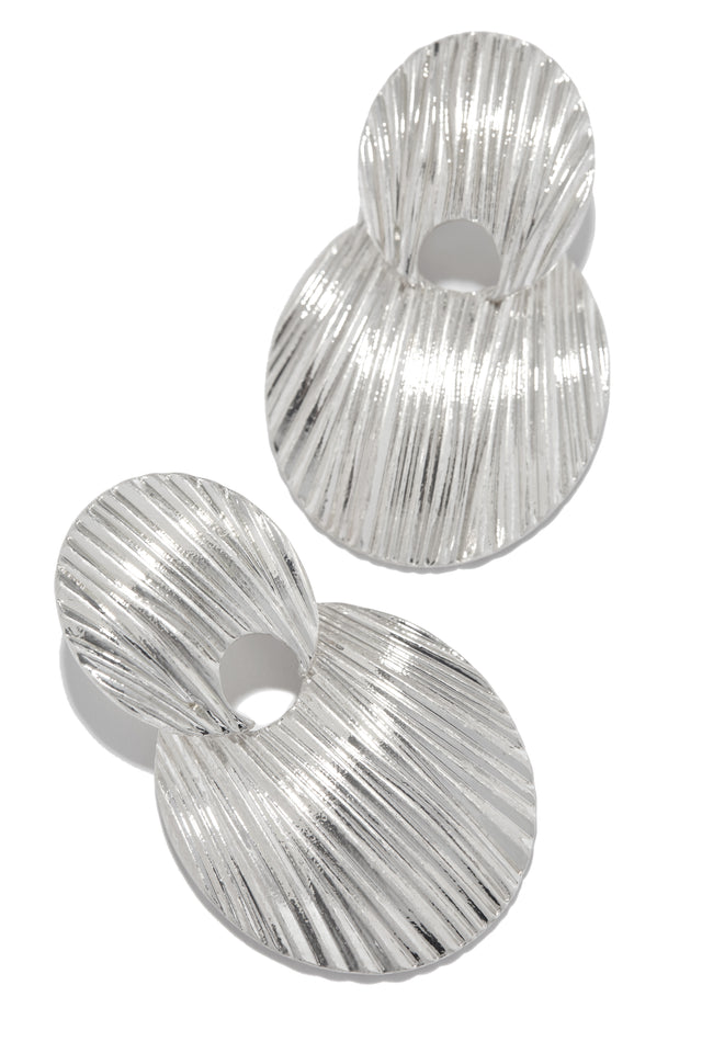 Load image into Gallery viewer, Silver-Tone Statement Earring
