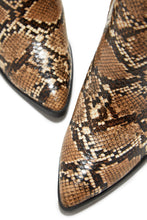 Load image into Gallery viewer, Triumph Block Heel Ankle Boots - Snake
