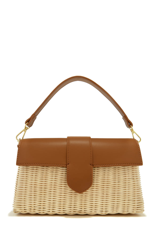 Load image into Gallery viewer, Tan Woven Straw Bag

