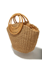 Load image into Gallery viewer, Tan Woven Handbag
