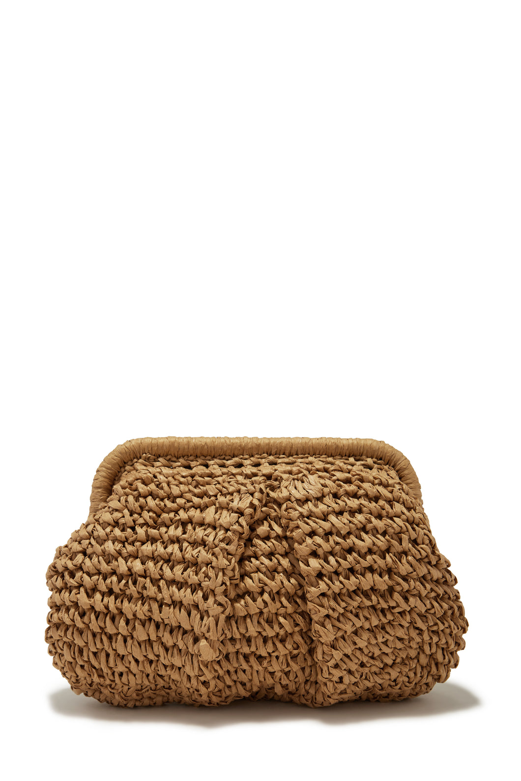 Tan Woven Handbag Perfect For Vacations