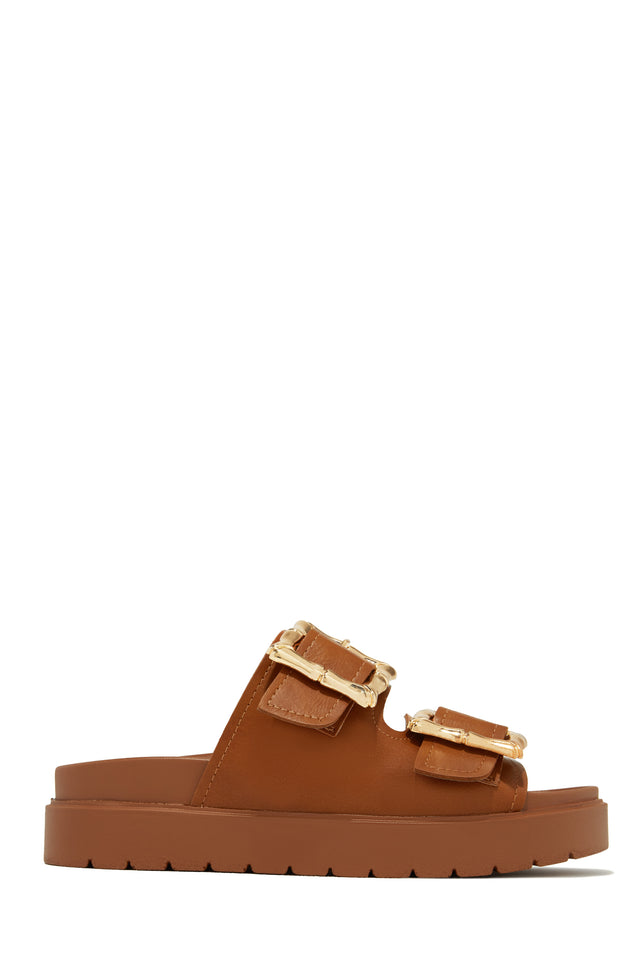 Load image into Gallery viewer, Arani Chunky Slip On Sandals - Tan
