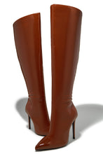 Load image into Gallery viewer, Genesis Knee High Heel Boots - Tan
