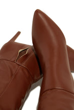 Load image into Gallery viewer, Portia Knee High Heel Boots - Brown
