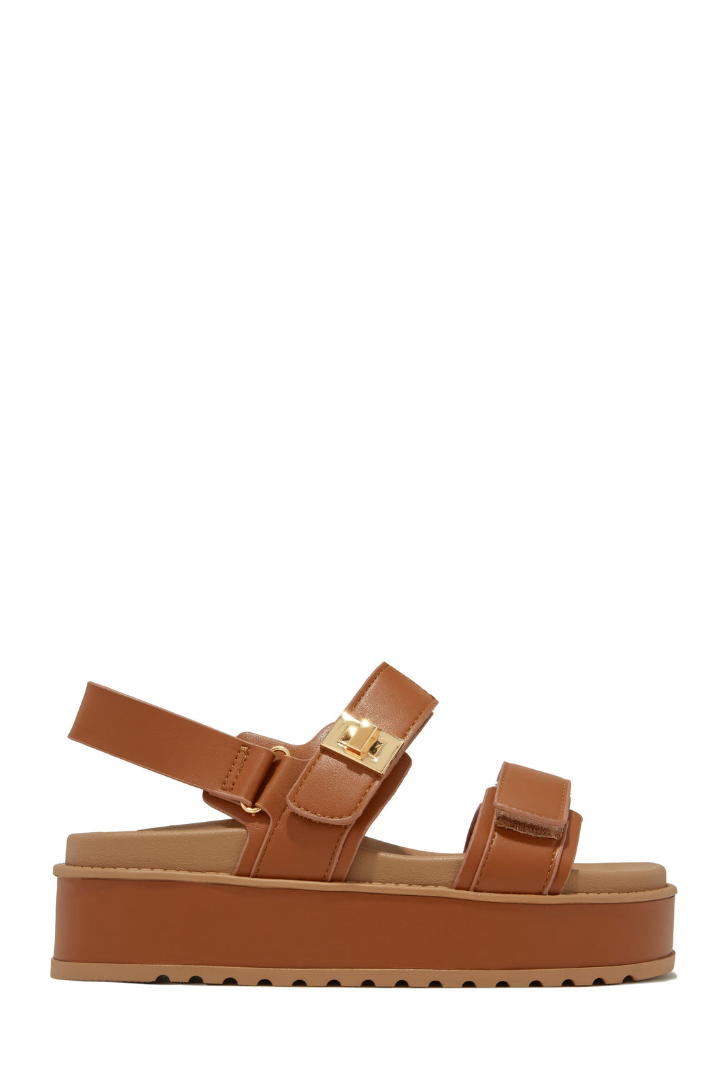 Mykonos Sun Platform Sandals - Tan