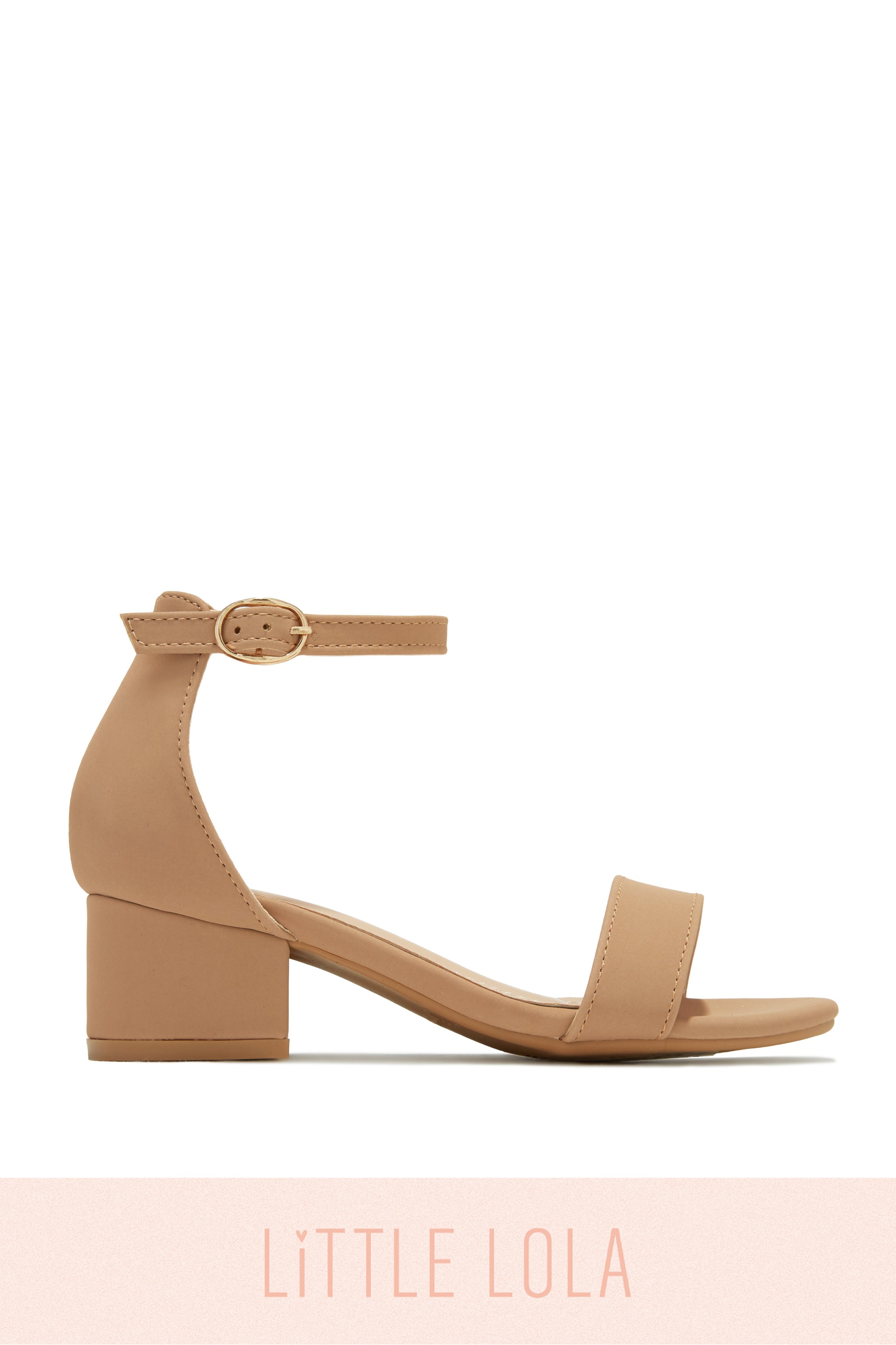 Miss Lola Mini Ava Nude Block Heels MISS LOLA