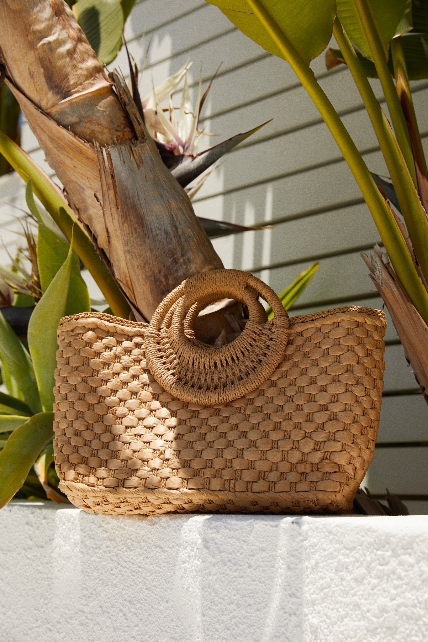 Tan clearance woven bag